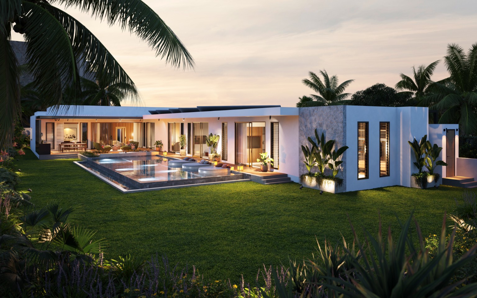 Villa contemporaine avec piscine